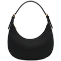 Elegant Crescent Shoulder Bag Underarm Purse (Black)