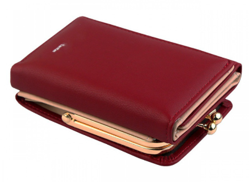 Small Foldable PU Leather Coin Purse for Women