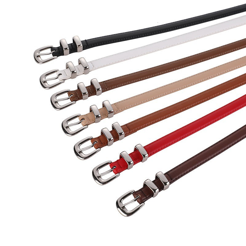 Fashionable Women's Genuine Leather Belt for Dresses and Jeans