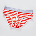 Men's Pure Cotton Sexy Low Waist Briefs