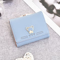 Cute Cartoon Bear Tri-Fold Multifunctional Coin Purse