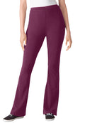 Woman Within Womens Plus Size Tall Stretch Cotton Bootcut Pant - M Deep Claret