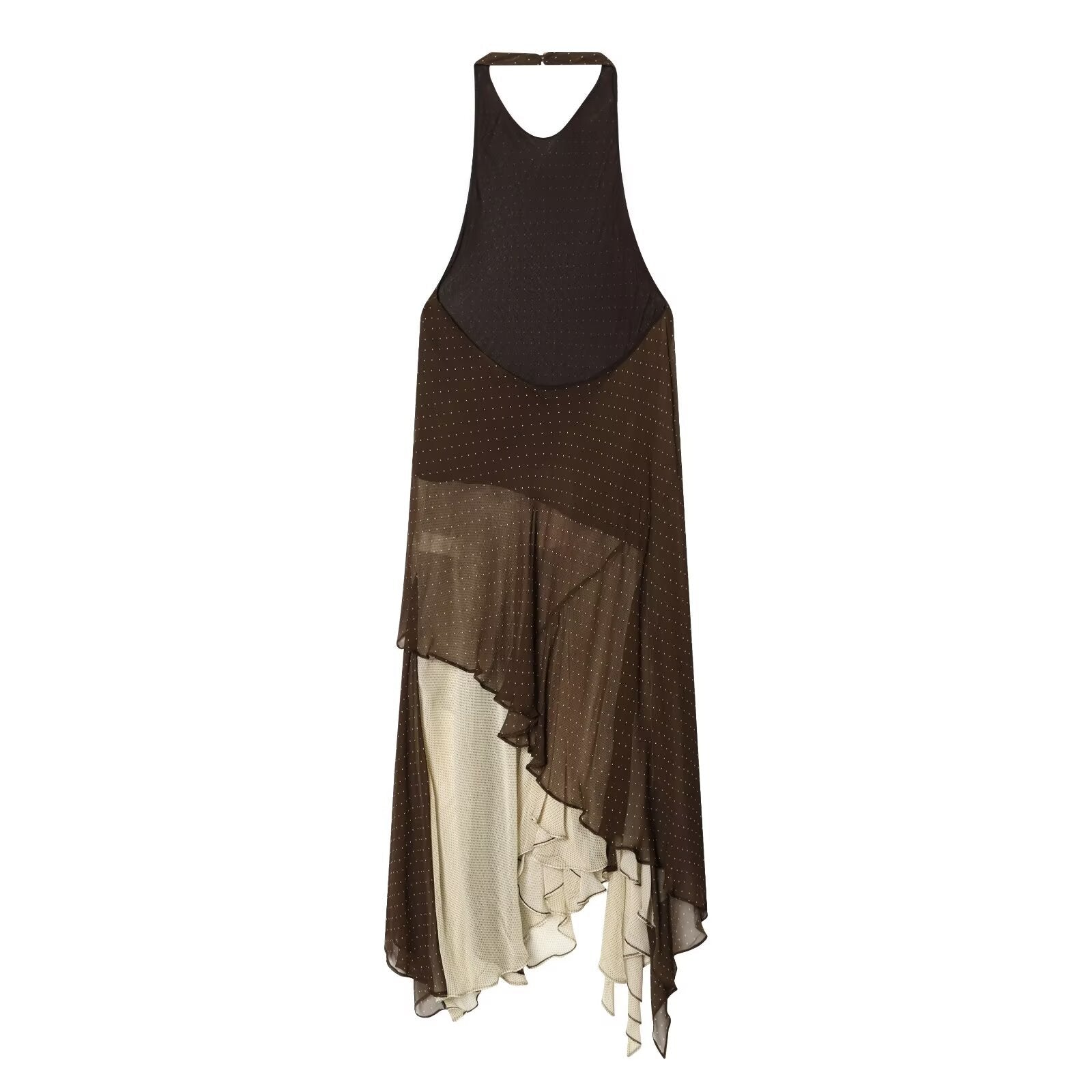 Spicy Girl Asymmetric Splicing Dress