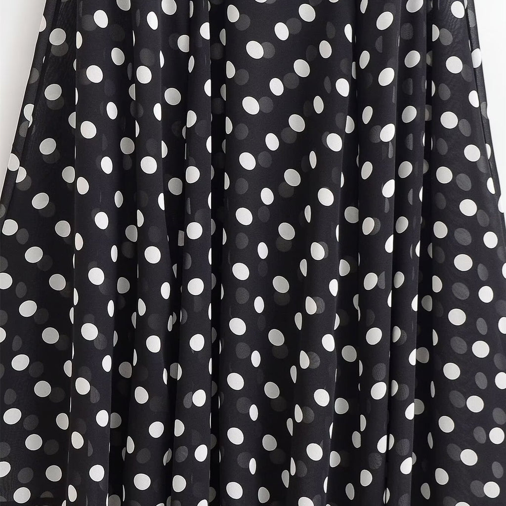 Off shoulder hanging neck collar dress