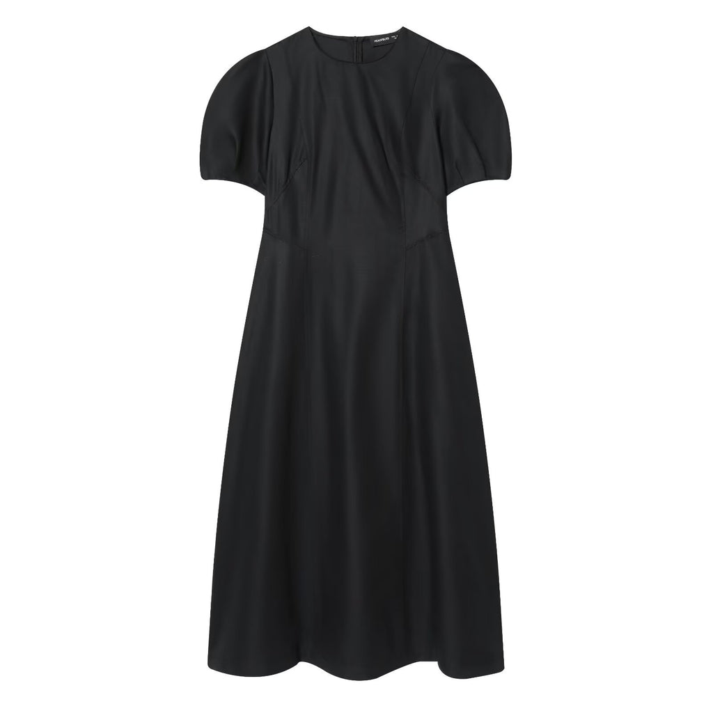 Commuting style linen blend dress