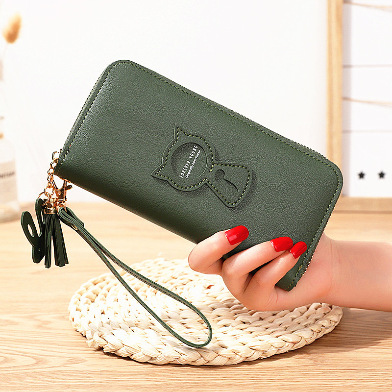 Large Capacity Women's Long Zipper Coin Purse
