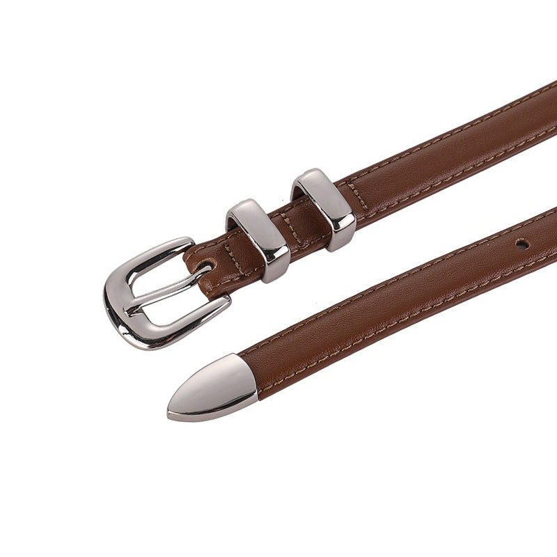 Fashionable Women's Genuine Leather Belt for Dresses and Jeans