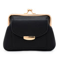 Lavogel Coin Purse With Credit Card Slot Kiss Lock Coin Purse for Women Large Capacity Coin Pouch Change Purse Cute Car Coin Holder for Women(Black)