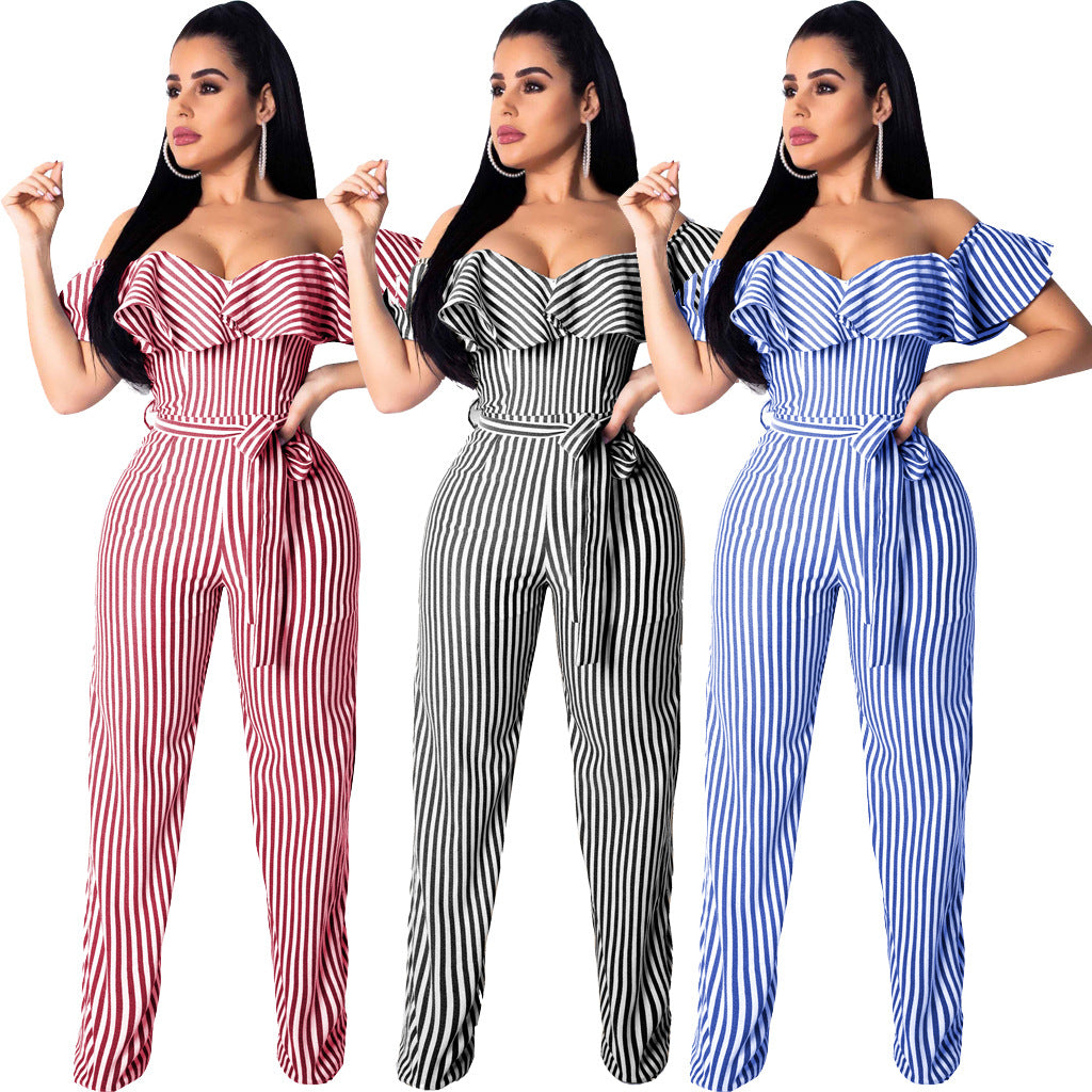 Sexy Striped Jumpsuit (One Piece)