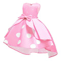 Little Girl Christmas Fancy Dress 2T Wedding Pageant Holiday Easter Midi Birthday Party Dresses (Pink100)