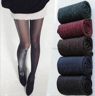 Colorful Silver Thread Stockings - Sexy Pantyhose