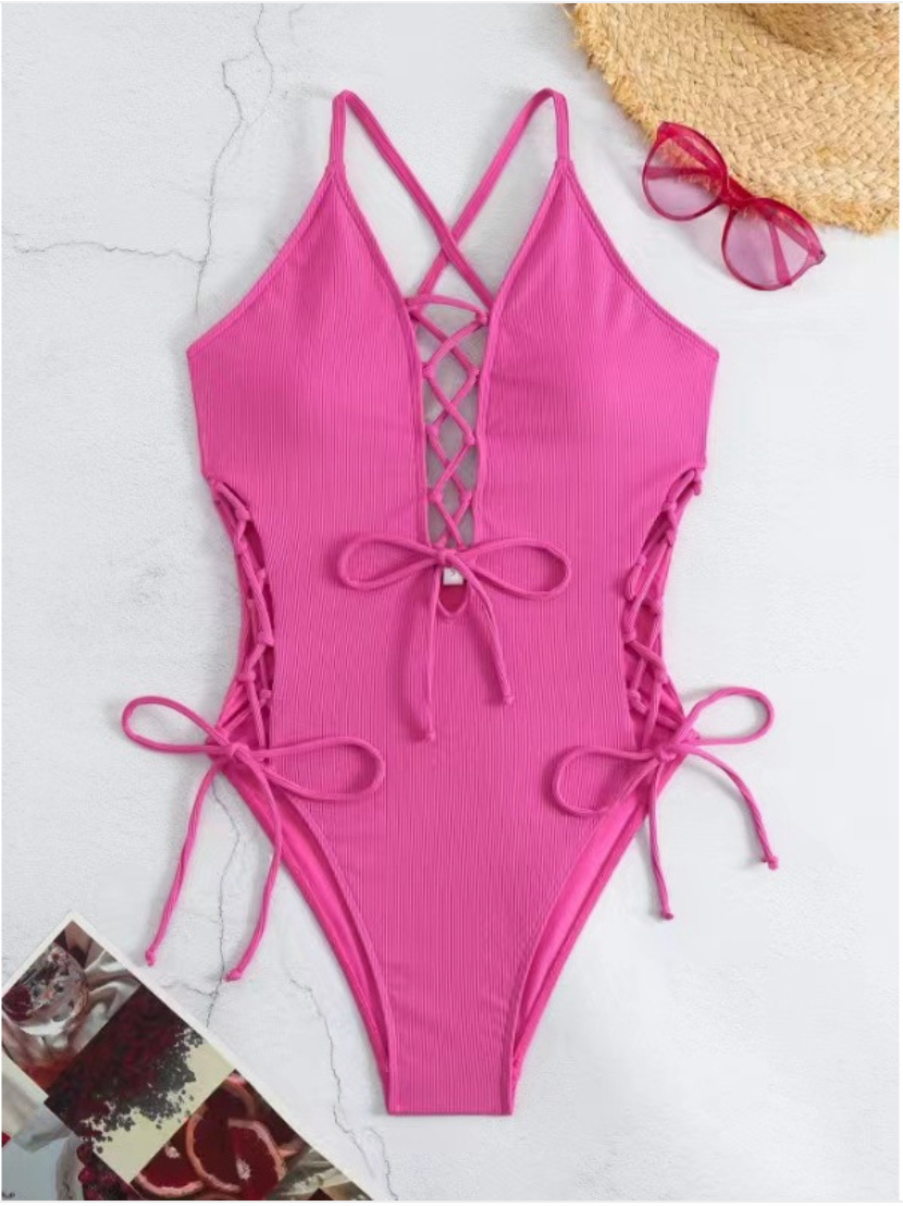 Sexy Backless One-Piece Bikini Swimsuit