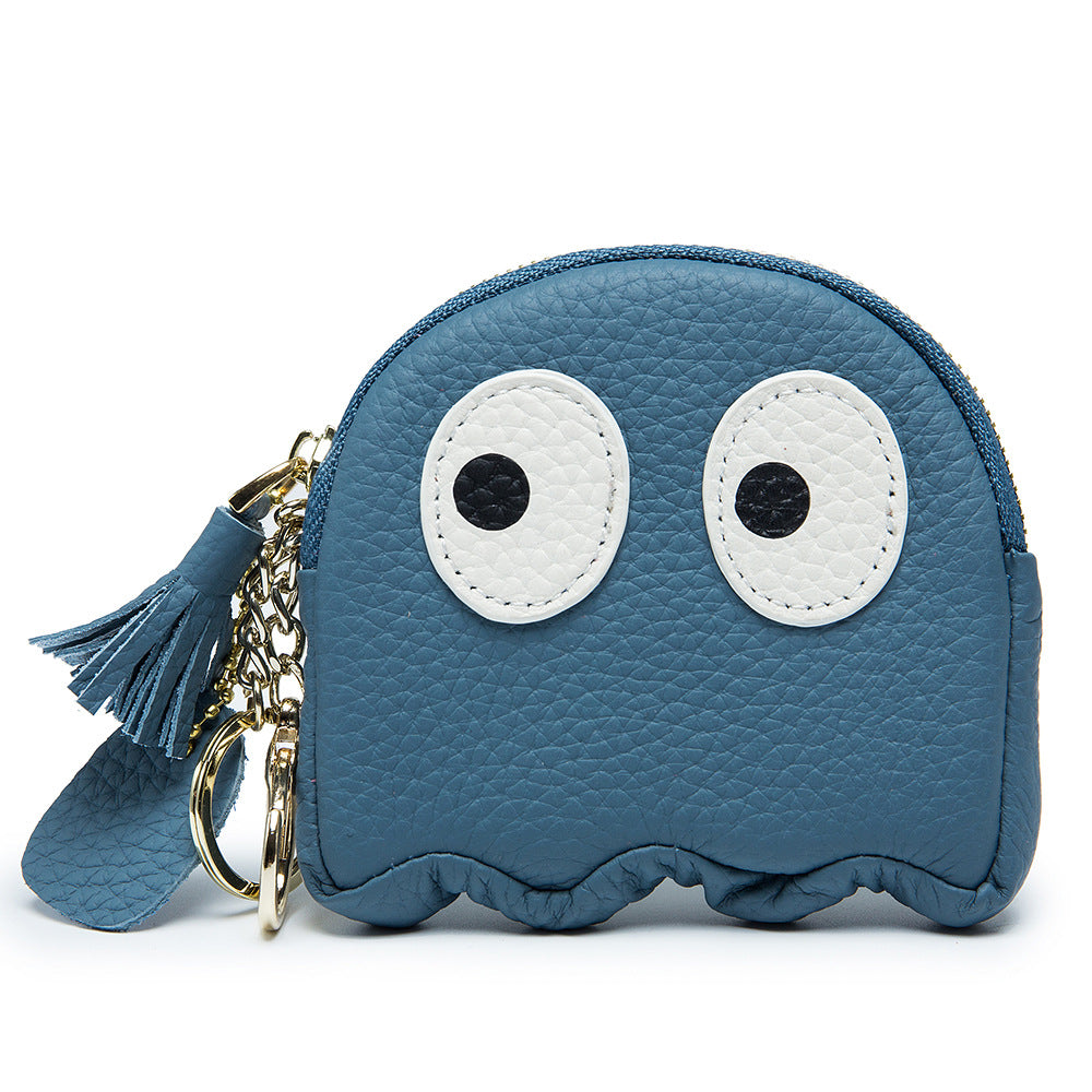 Cute Mini Genuine Leather Cowhide Coin Purse