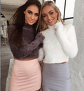 Short Sexy Turtleneck Sweater