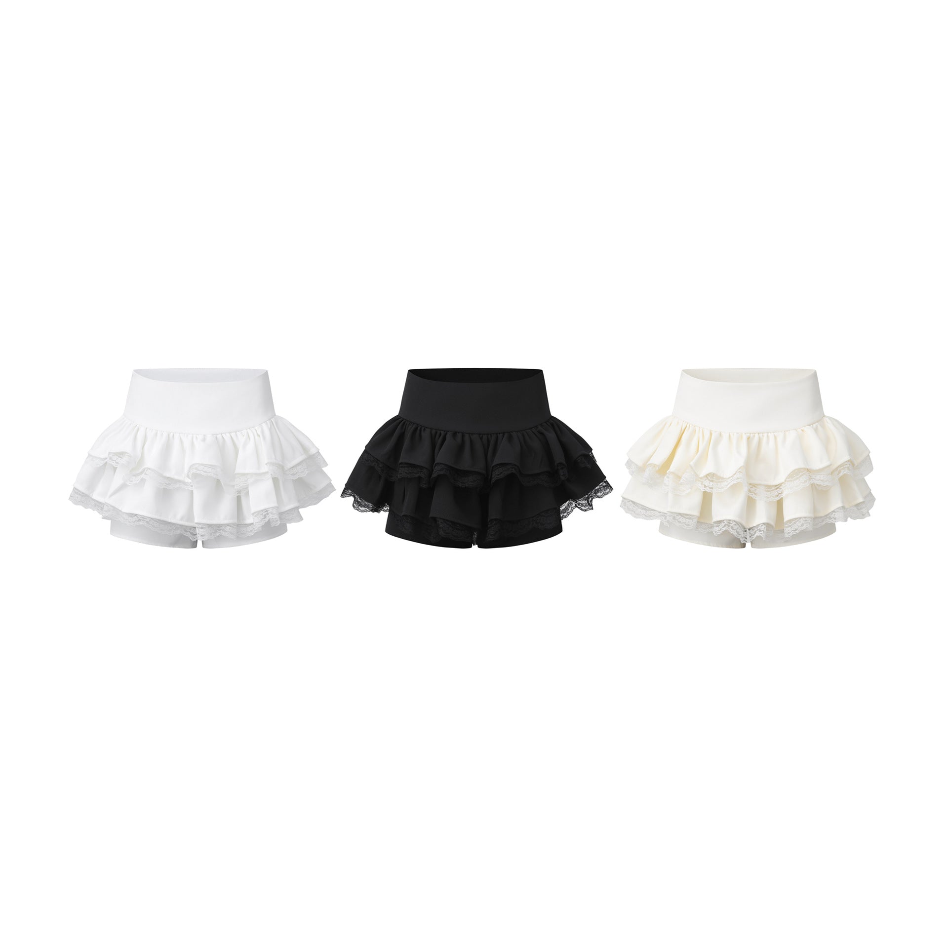 Patchwork Mini Skirt with Lined Inner Layer, Elastic Waistband, Patched Skirt for Wholesale