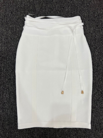 Sexy Solid Bandage Mini Skirt (One Piece)