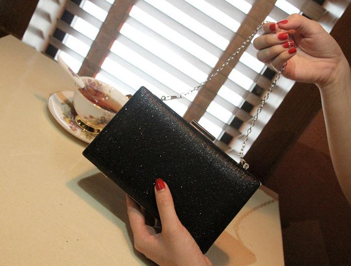 Evening Clutch, Party Bag, Chain Small Purse