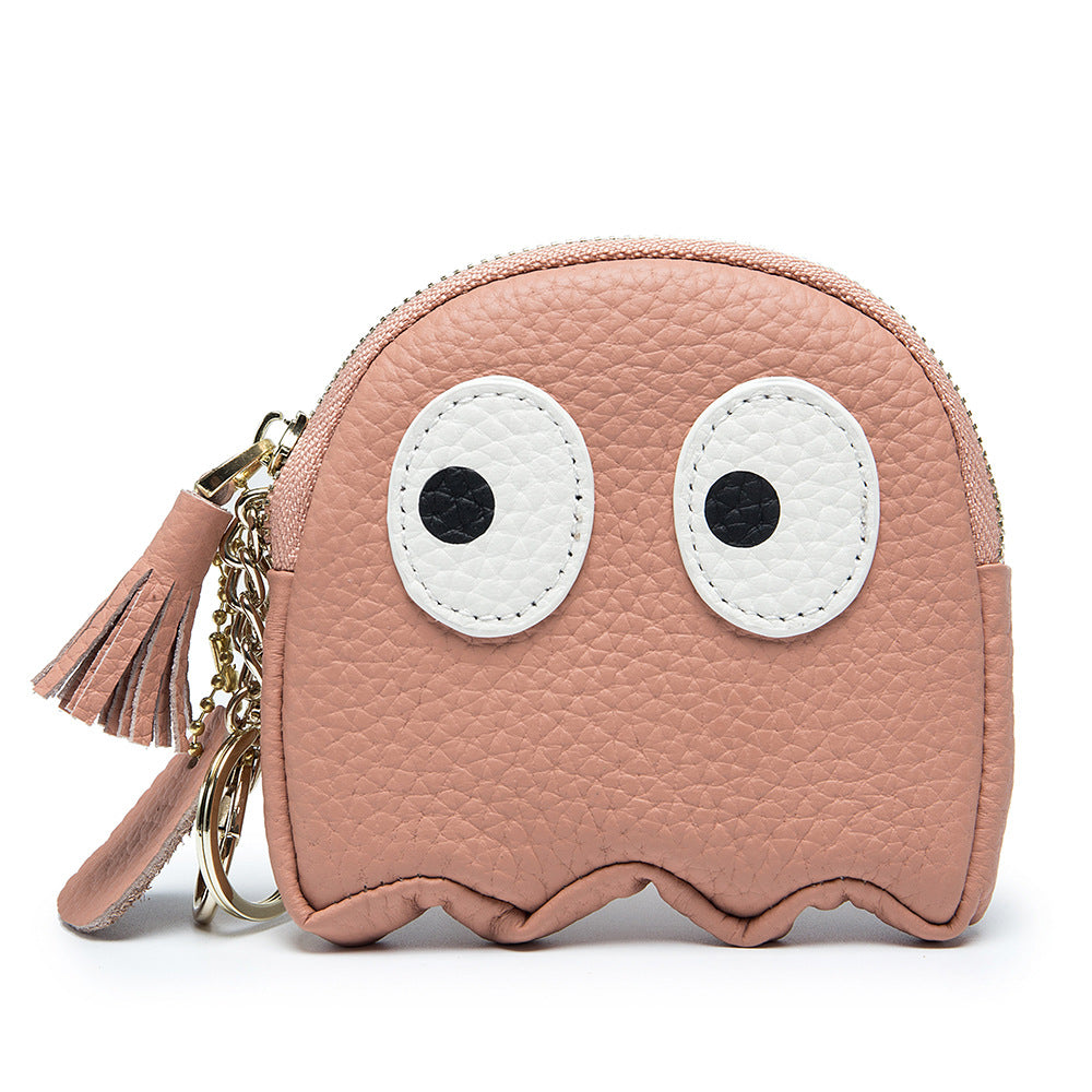 Cute Mini Genuine Leather Cowhide Coin Purse