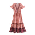 Bohemian positioning cotton dress