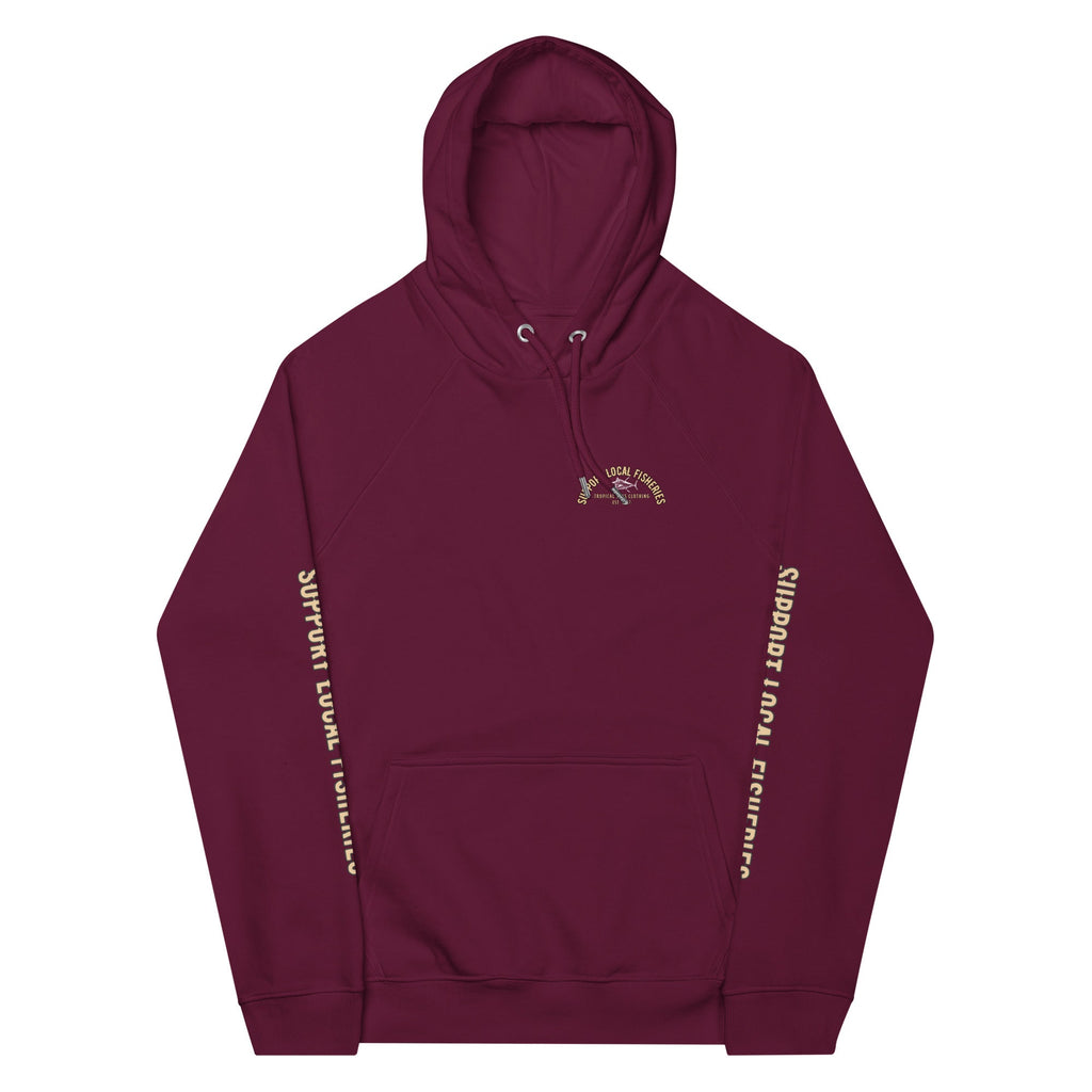 Men's Support Local Fisheries Tuna Eco Raglan Hoodie
