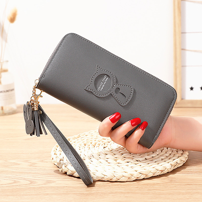 Large Capacity Women's Long Zipper Coin Purse