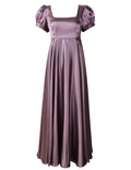 Regency Dresses for Women Bridgerton Dress Jane Austen Ball Gown Empire Waist (Purple US14)