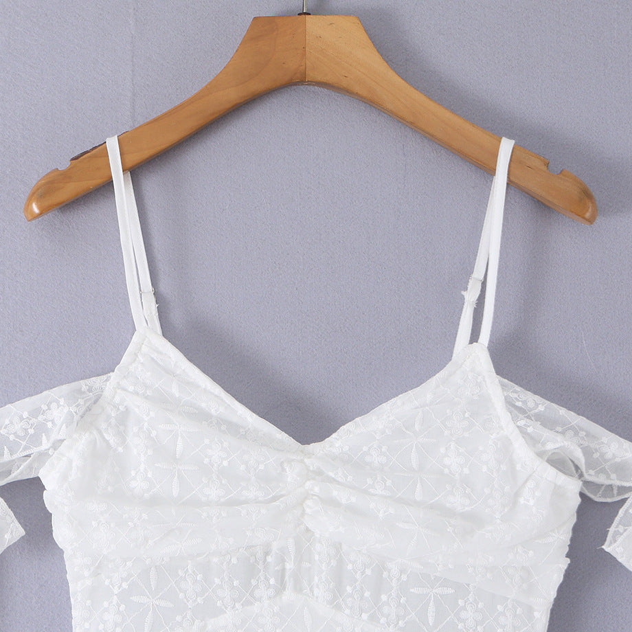 Pure Desire Style Lace Strap Perspective Strap Dress