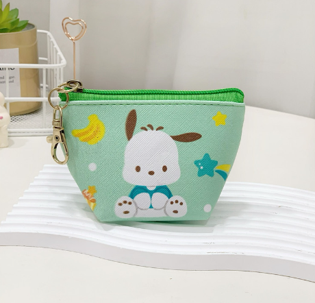 Mini Fruit Cat Coin Purse and Keychain Combo