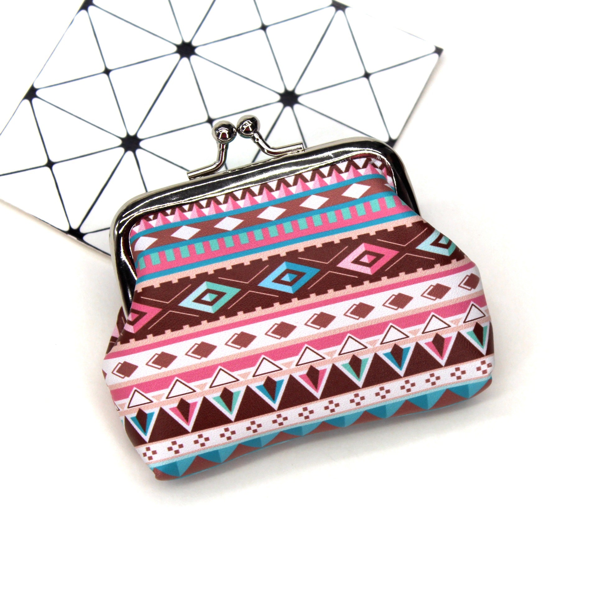 Creative Ethnic Print Coin Purse for Ladies
