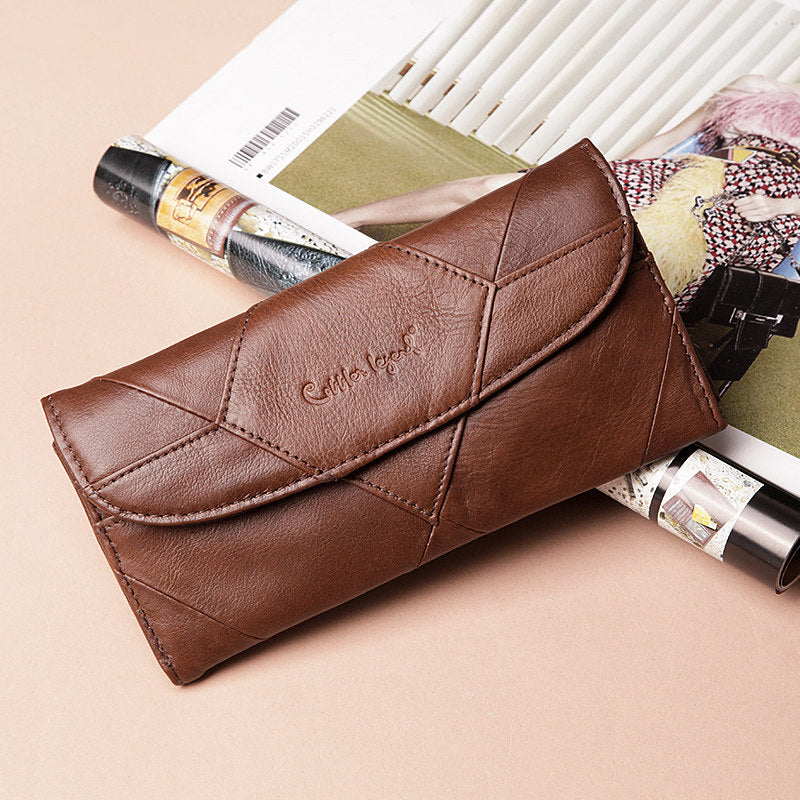 Large Capacity High-end Leather Purse for Girls