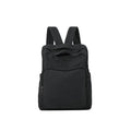 AFGWK Canvas Small Backpack Purse for Women Cute Aesthetic Black Mini Backpack for Teen Girls Ladies Vintage School Bookbag Purse