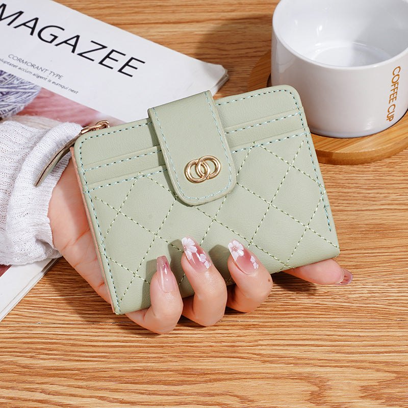 Classic Women's Wallet with Embroidery and Coin Purse
