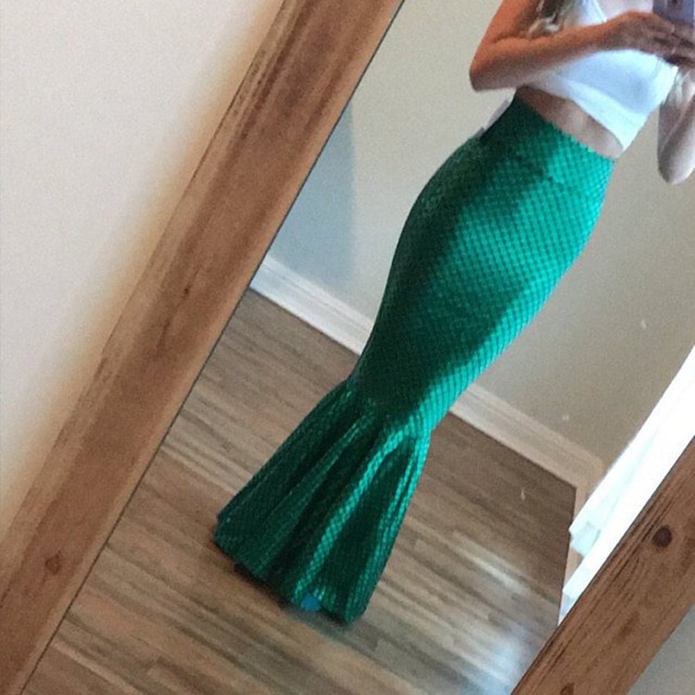 Sexy High Waist Mermaid Long Skirt