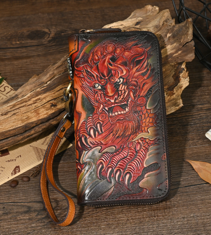 Handmade Cowhide Treasure Purse Wallet