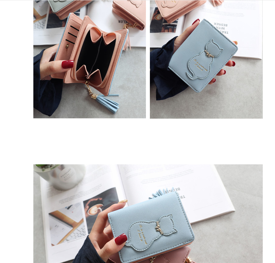 Cat Bag, Tassel Wallet, Coin Purse