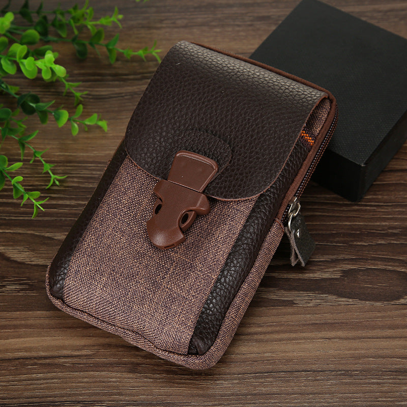 Men's Casual Double Zipper Coin Purse