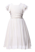 Happy Rose Flower Girls Dress Prom Party Dresses Bridesmaid Dress Ivory Cream 3