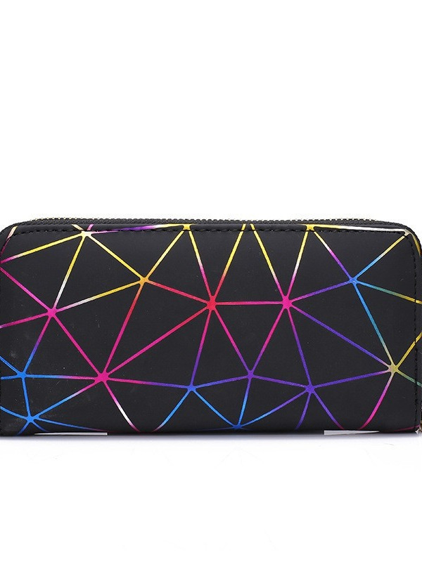 Personalized Long Laser Cut Geometry Hand Purse
