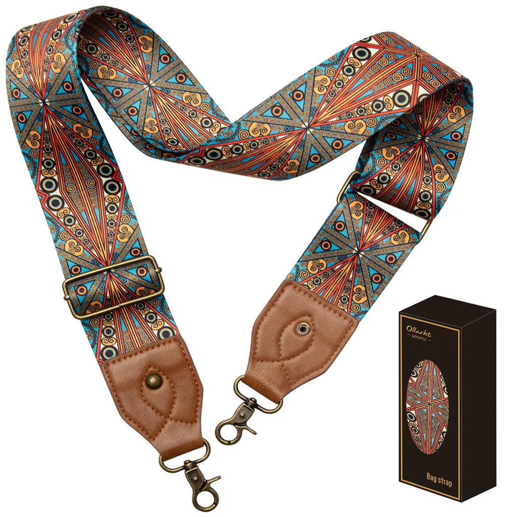 OllarKt Purse Strap 2" Wide Purse Straps Replacement Crossbody Adjustable Leather Bag Strap
