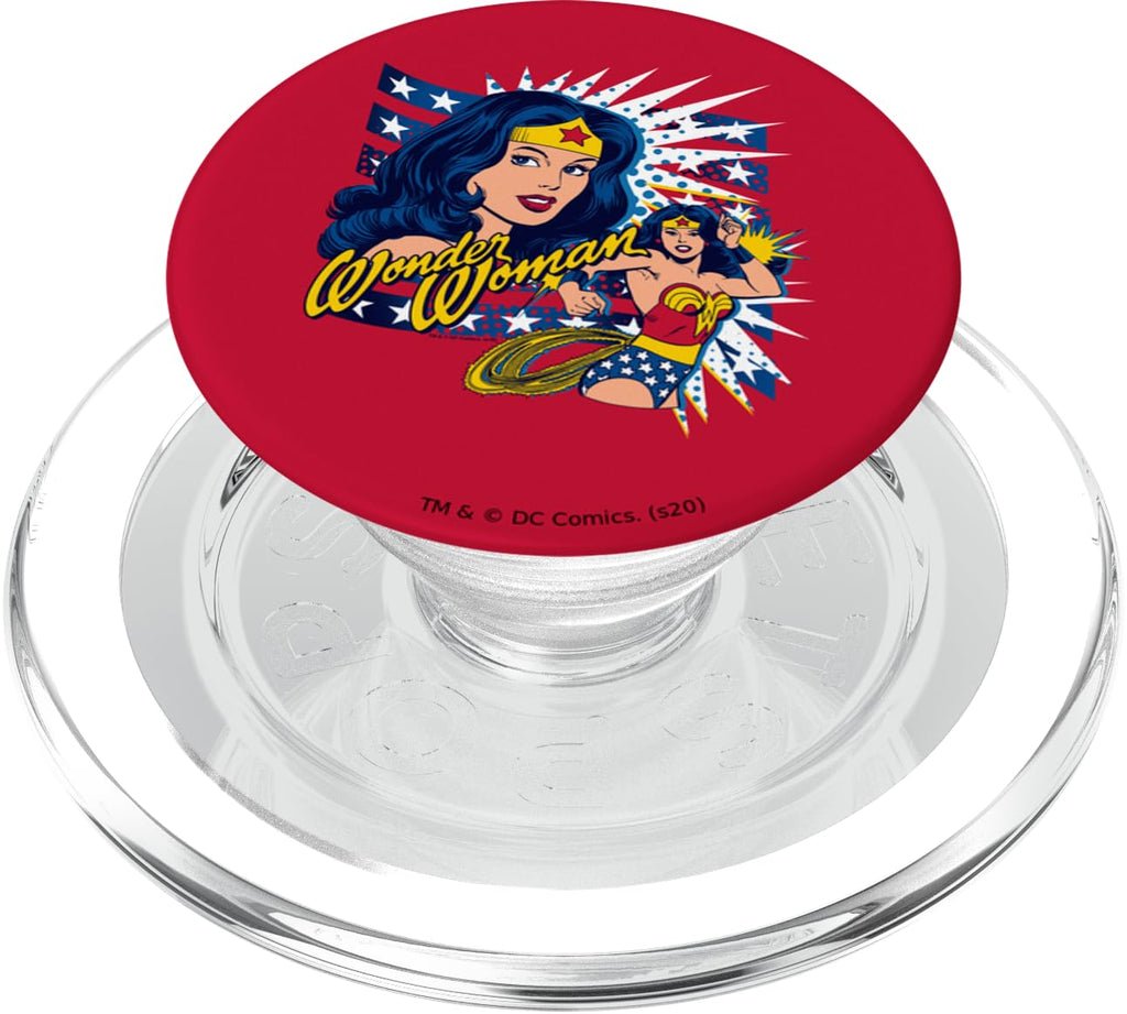 Wonder Woman Pop Art Wonder PopSockets MagSafe PopGrip for iPhone