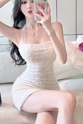 Cross-Border Sexy Asymmetrical Bodycon Dress
