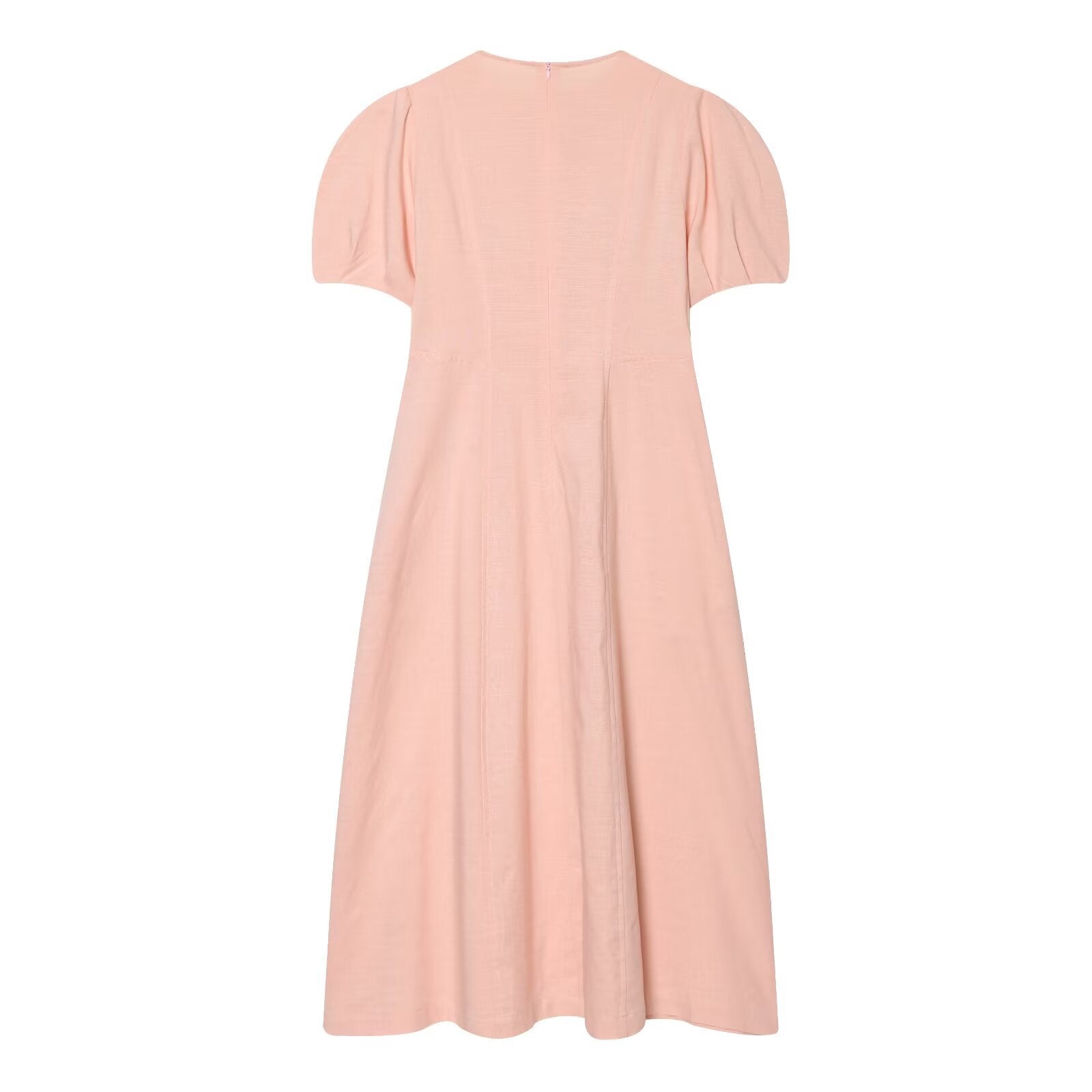 Commuting style linen blend dress