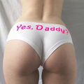 Printed Cotton Women's Sexy Lettered Panties