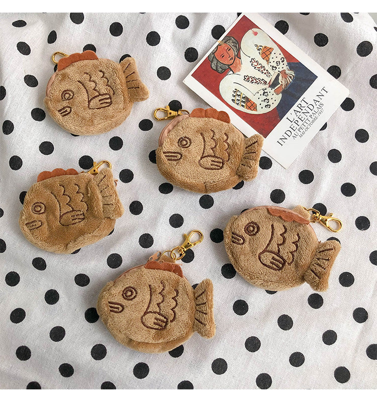 Cute Plush Snapper Coin Purse for Kids