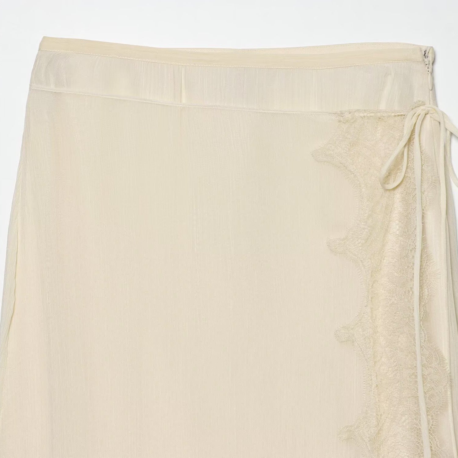Commuting style elegant lace wrapped skirt