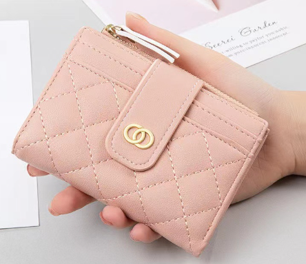 Classic Women's Wallet with Embroidery and Coin Purse
