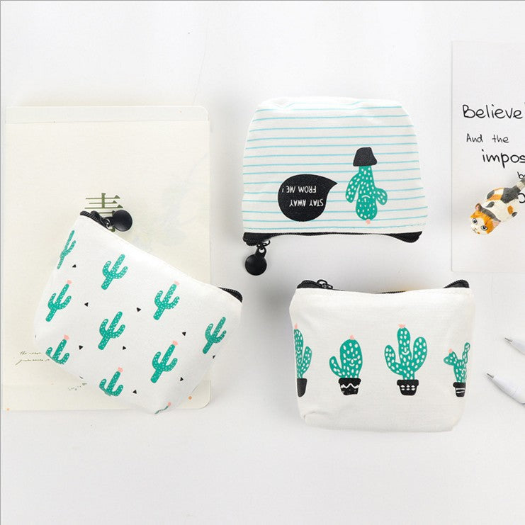 Creative Cactus Coin Purse - Fresh Style Handbag