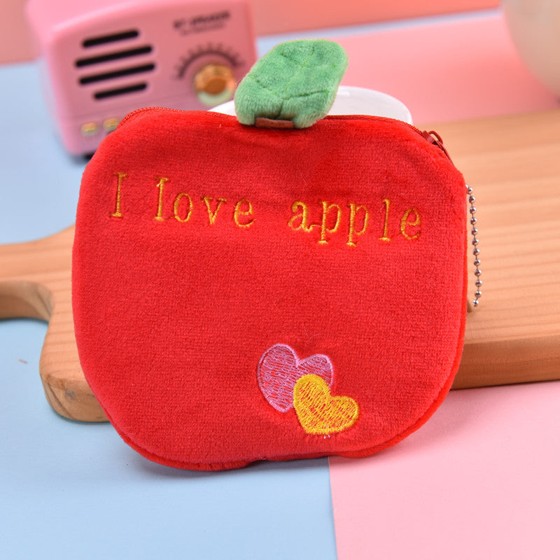 Cute Plush Watermelon Coin Purse & Storage Bag