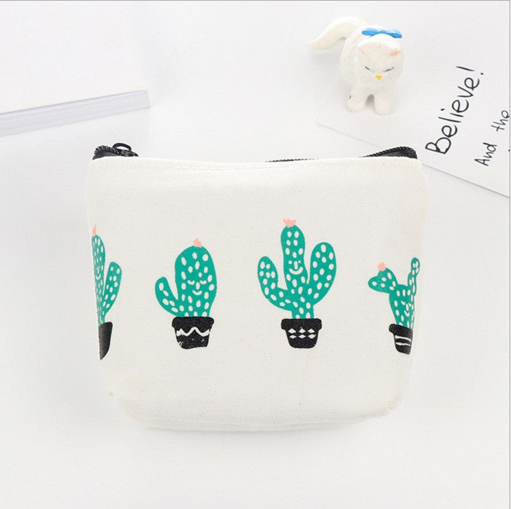 Creative Cactus Coin Purse - Fresh Style Handbag