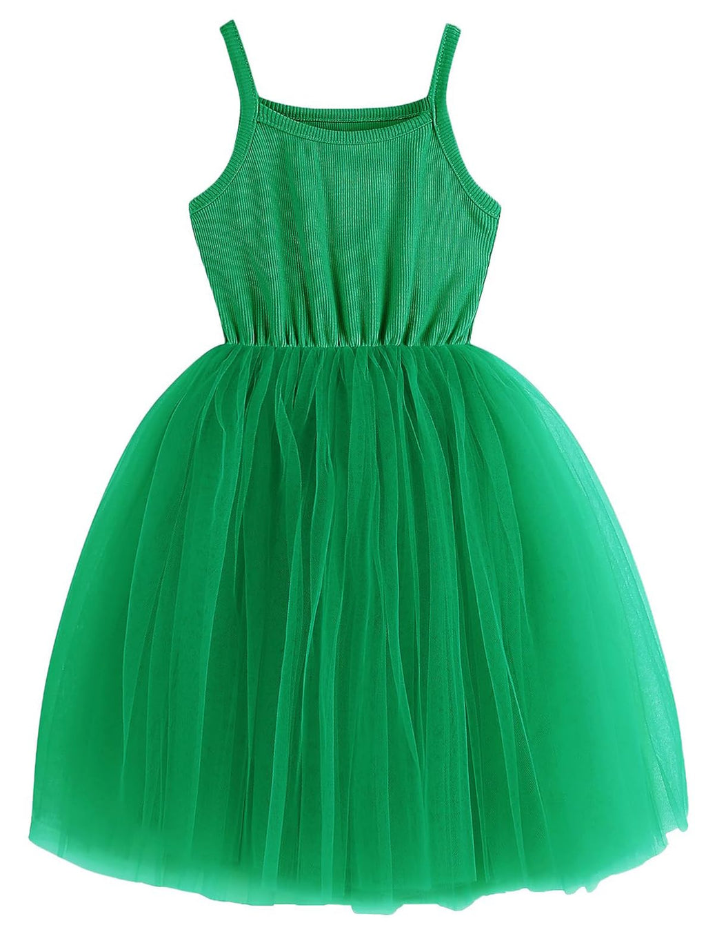 BTGIXSF Baby Girls Tutu Dress Toddler Sleeveless Dresses Infant Tulle Sundress 580 Grass Green 4T